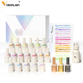 Opaque gel polish, the innovative formula without HEMA, TPO, and HPMA - Venalisa, a luxurious package of 18 polishes in pure shades - VIVID SPECTRUM