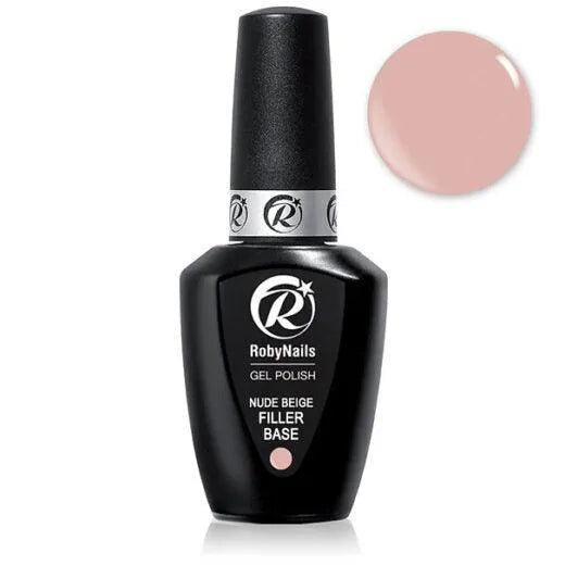 Robin Nails Rubber Base NUDE BEIGE Hypoallergenic 8 ml
