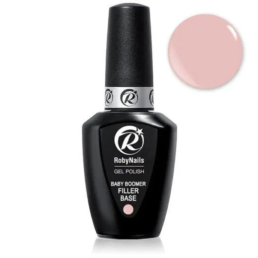 Robin Nails Rubber Base BABY BOOMER Hypoallergenic 8 ml
