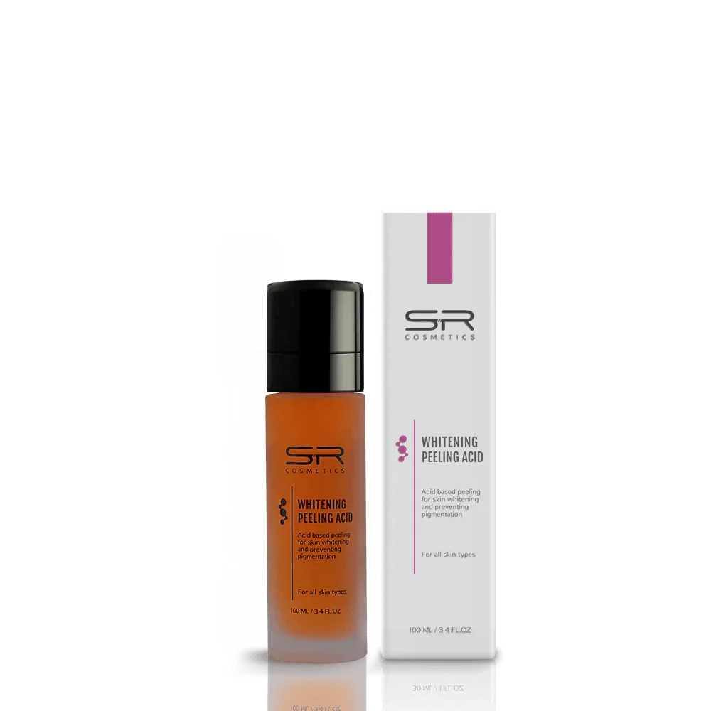פילינג הבהרה AHA עם חומצות טבעיות 100 מ״ל | SR Cosmetics – תמונת אריזת המוצר
