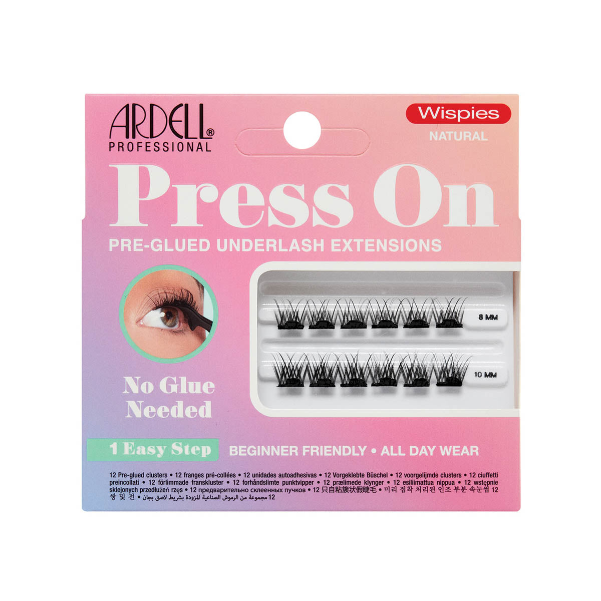 Ardell Press On Wispies Volume ארדל פרס און מיני ריסים 12 יח וויספיס נטורל מבית Ardell – תמונת מוצר