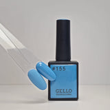 155 לק ג'ל ג'לו כחול צלול GELLO