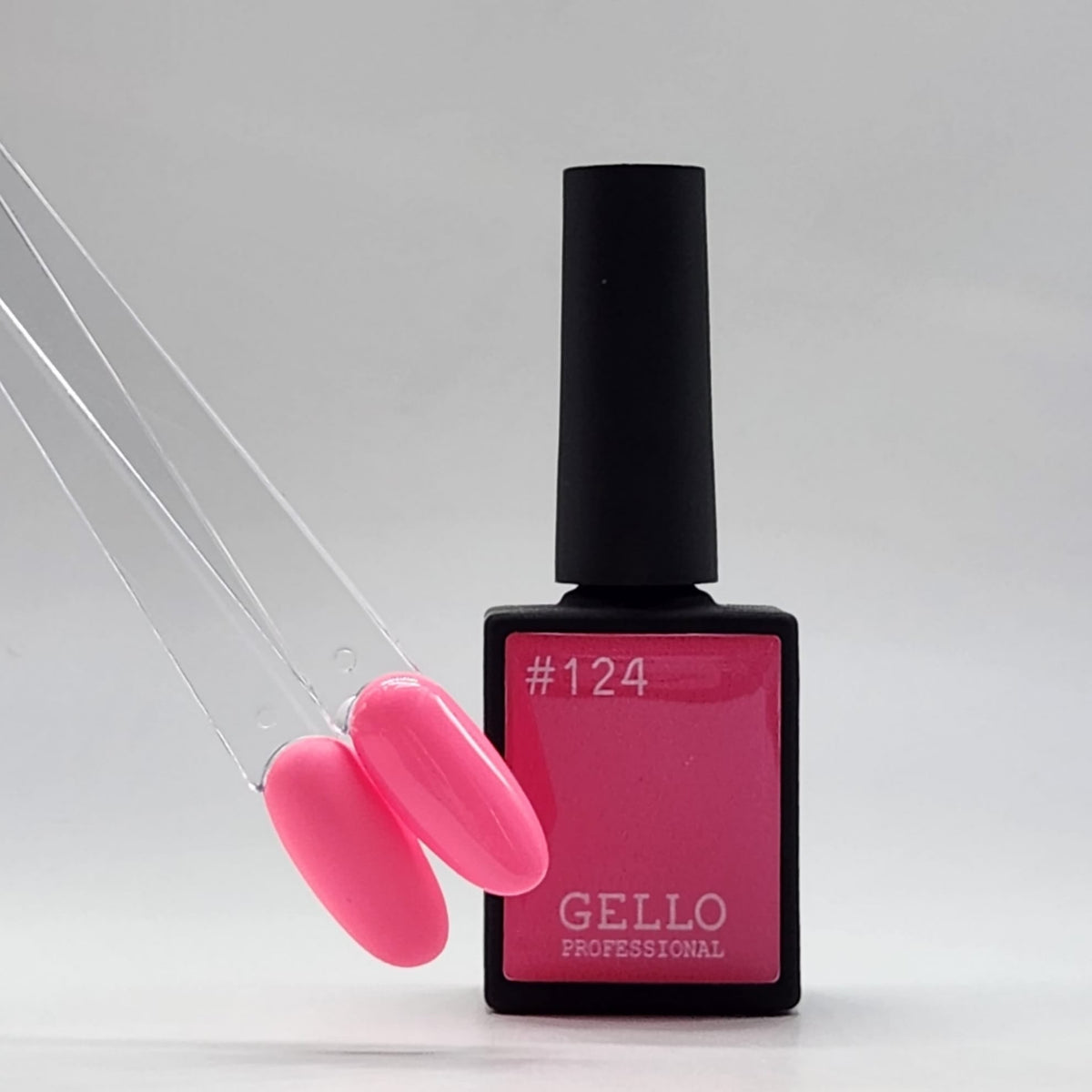 לק ג'ל ג'לו צבע ורוד מסטיק זוהר  GELLO  #124