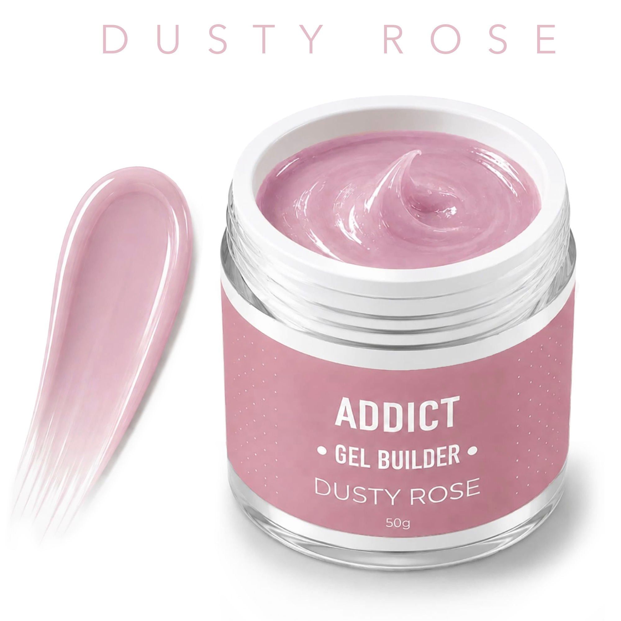 ג׳ל בנייה ADDICT DUSTY ROSE 50 מ״ל