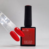 לק ג'ל ג'לו צבע  אדום כתום  GELLO  #119