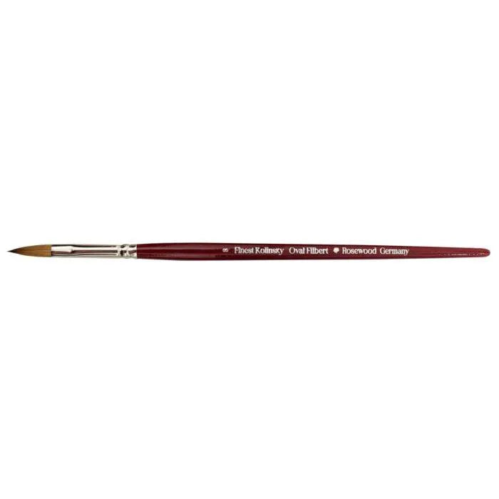 Professional Kolinsky Oval Filbert Brush No. 8 ROSEWOOD