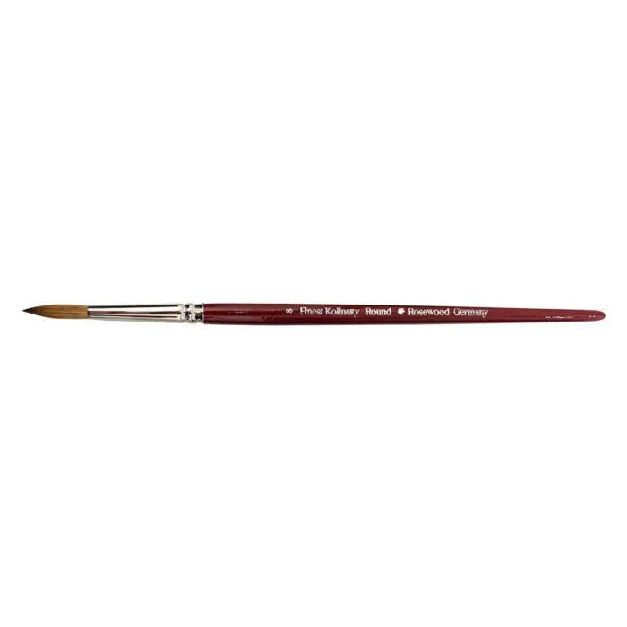 Professional Kolinsky Round Brush No. 8 ROSEWOOD