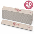 מארז 20 פצירות JUMBO מלבניות 100/180 Buba