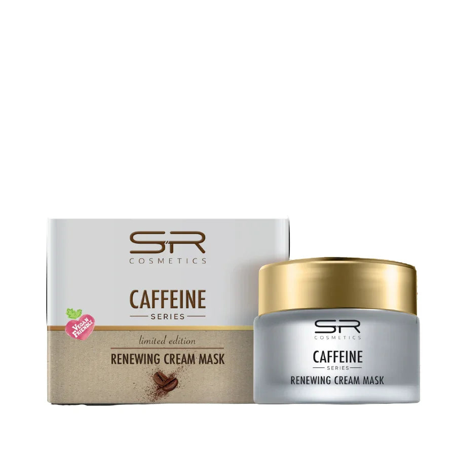 מסכת קפה וקפאין לחידוש העור 50 מ״ל | SR Cosmetics – תמונת אריזת המוצר