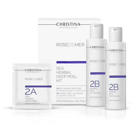 Christina Sea Herbal Deep Peel Kit - Step 2A-2B | Rose de Mer 300ml/10.17FL.OZ. - Yofeely Cosmetics