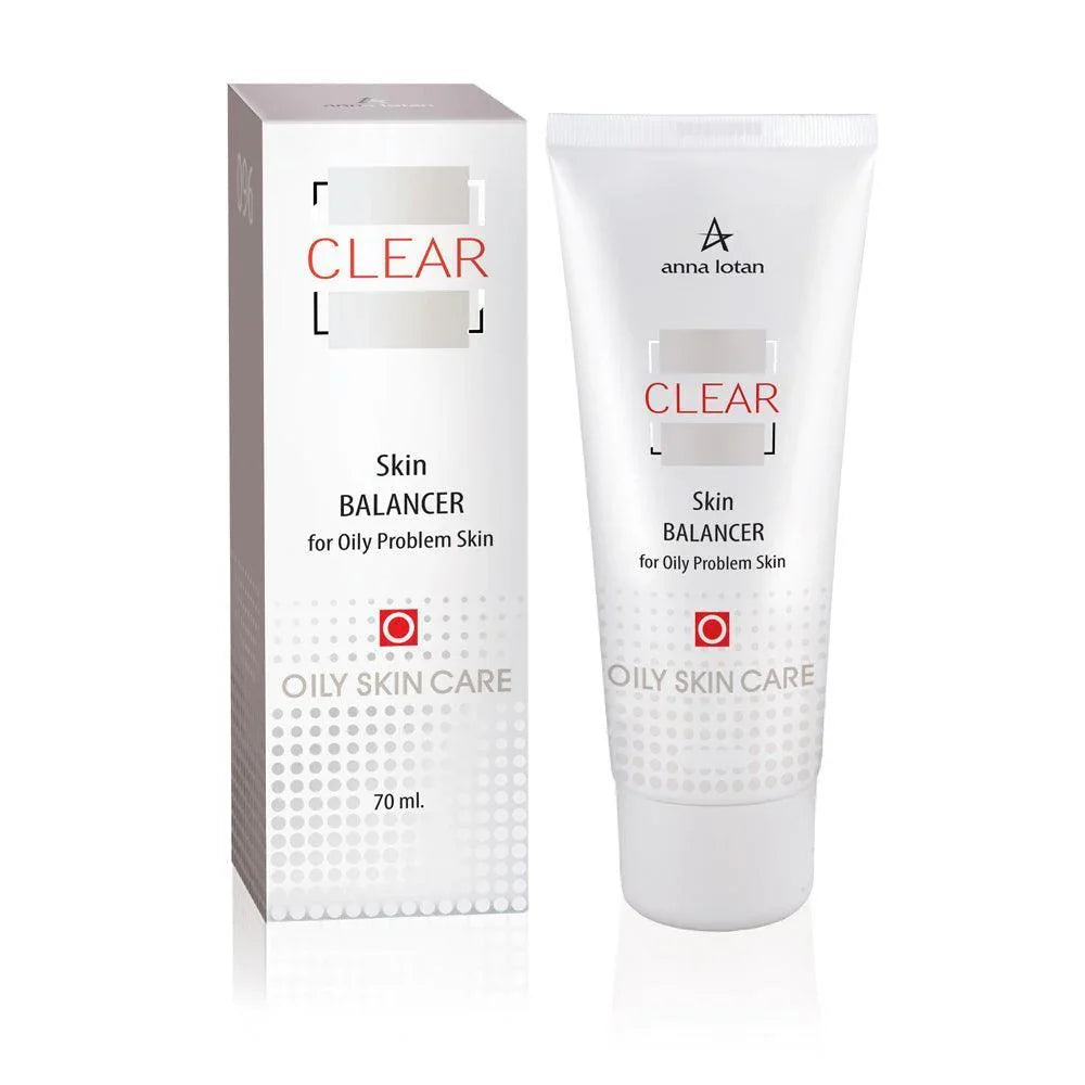 קרם־ג׳ל לחות Skin Balancer Clear לעור שמן 70 מ״ל | Anna Lotan – תמונת אריזת המוצר