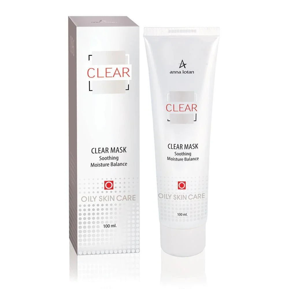 מסכת קרם מאזנת ומרגיעה Clear לעור שמן 100 מ״ל | Anna Lotan – תמונת אריזת המוצר
