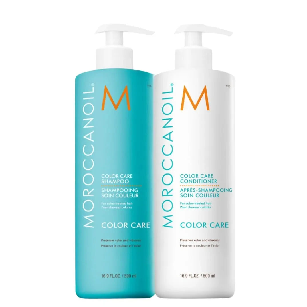 מארז שמפו ומרכך לשיער צבוע 500 מ״ל מבית Moroccanoil – תמונה 1