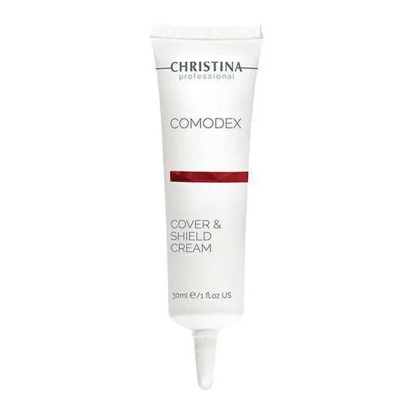 קרם כיסוי Cover & Shield SPF 20 מסדרת Comodex ‏30 מ״ל | Christina – תמונת אריזת המוצר