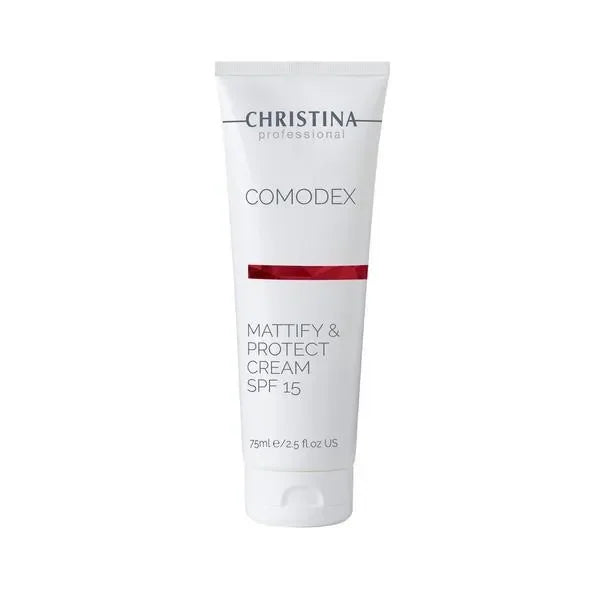 קרם יום Mattify & Protect SPF 15 מסדרת Comodex ‏75 מ״ל | Christina – תמונת אריזת המוצר