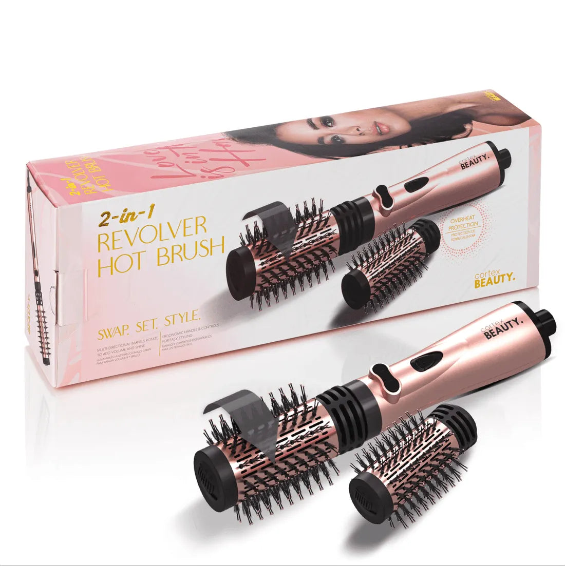 קורטקס מברשת פן חשמלית מסתובבת