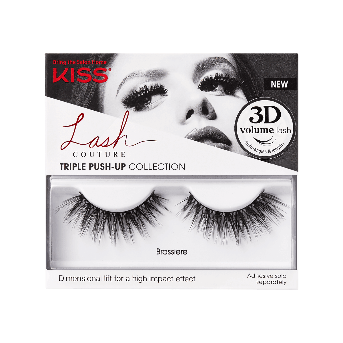 קיס ריסים מלאכותיים Couture Triple Push Up Brassiere + דבק
