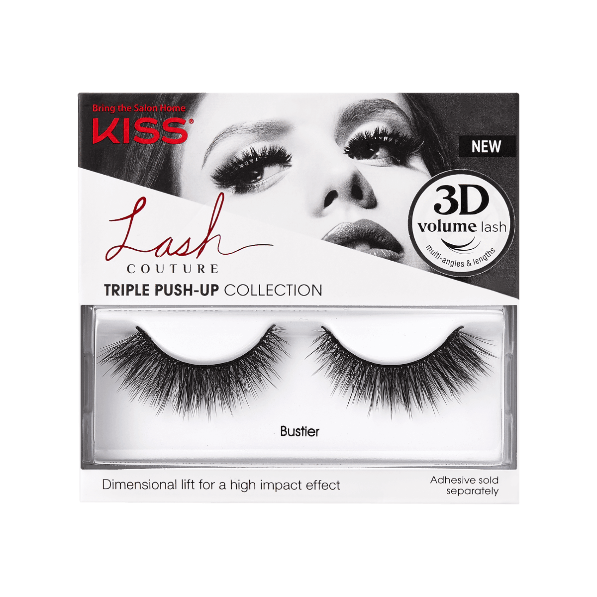 Накладные ресницы Couture Triple Push Up + клей