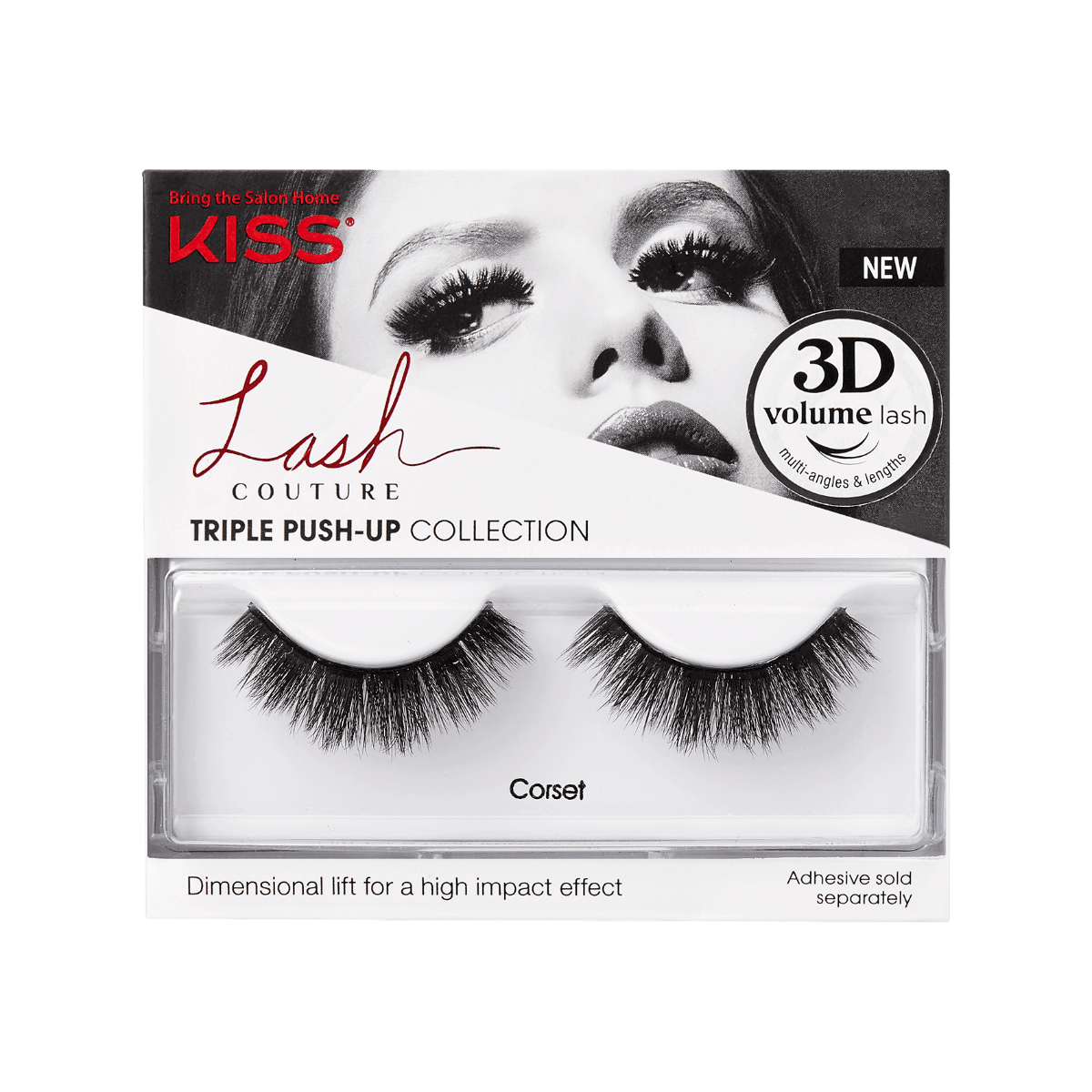 Корсет Couture Triple Push Up с накладными ресницами и клеем