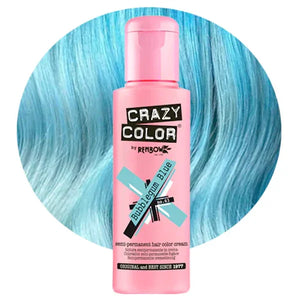 צבע שיער Crazy Color 100 מ״ל בגוון Bubblegum Blue