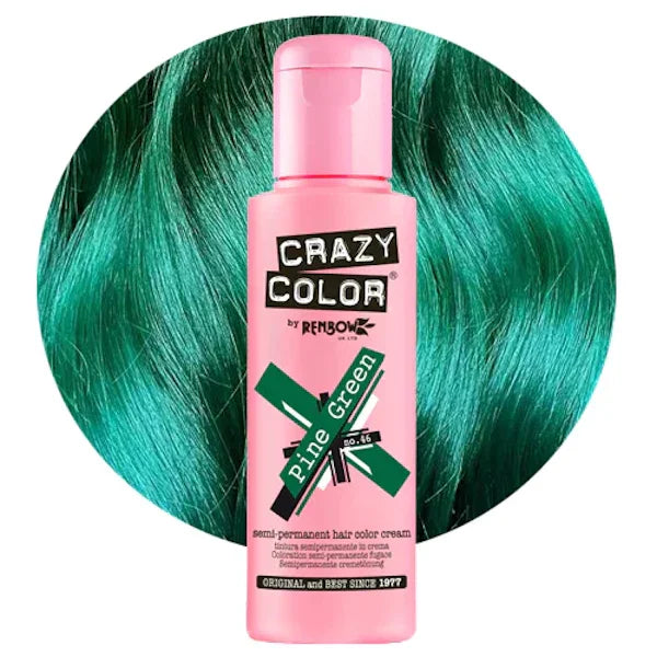 צבע שיער Crazy Color 100 מ״ל בגוון Pine Green