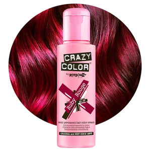 צבע שיער Crazy Color 100 מ״ל בגוון Ruby Rouge