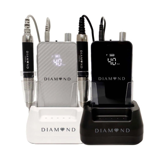מכונת שיוף אלחוטית נטענת וחזקה לבניית ציפורניים ומניקור - DIAMOND