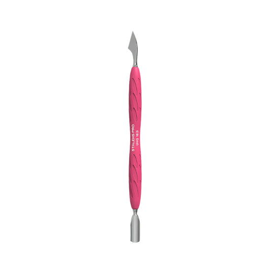 Stalleks Manicure pusher Gummy with silicone handle UNIQ 10 TYPE 3 (rounded narrow pusher and cleaner)