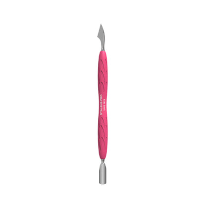 Stalleks Manicure pusher Gummy with silicone handle UNIQ 10 TYPE 3 (rounded narrow pusher and cleaner)