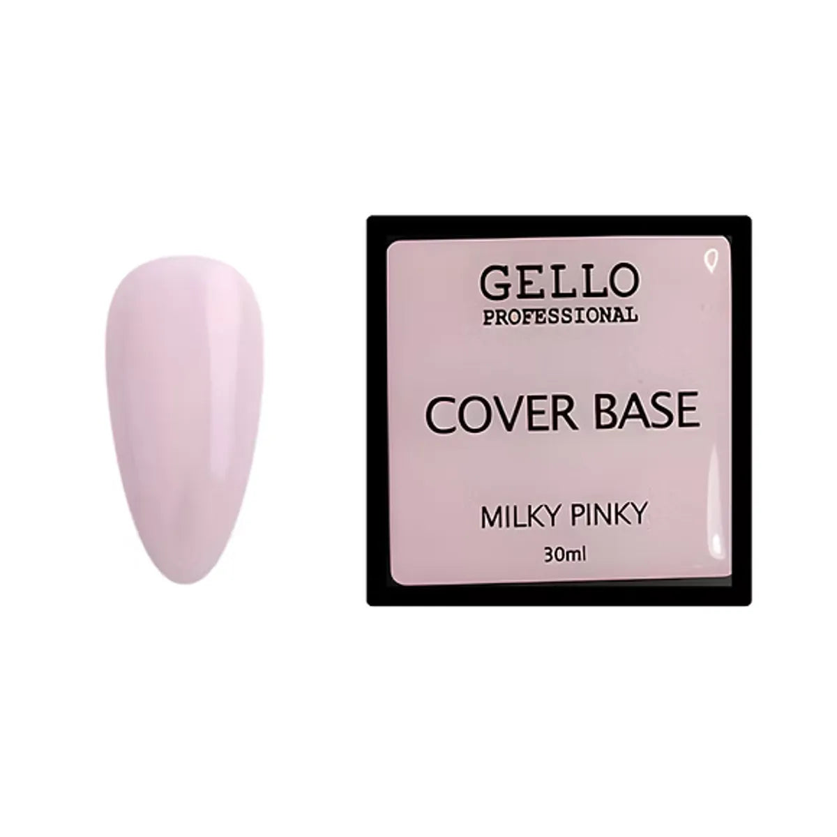 קאבר בייס MILKY PINKY לבנייה וחיזוק ציפורניים – 30 מ״ל | Gello – תמונת המוצר