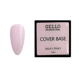 קאבר בייס MILKY PINKY לבנייה וחיזוק ציפורניים – 30 מ״ל | Gello – תמונת המוצר
