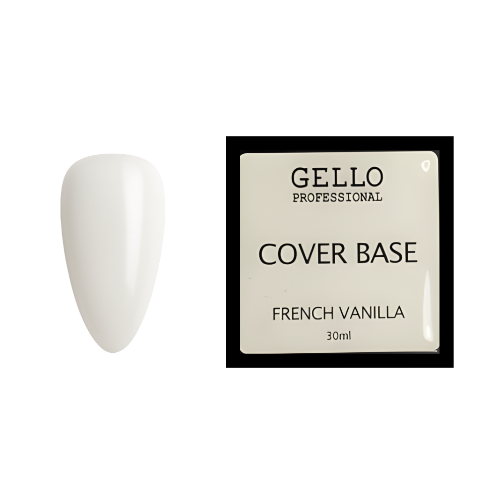 קאבר בייס FRENCH VANILLA לחיזוק ובניית הציפורן 30 מ״ל | Gello – תמונת המוצר