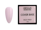 קאבר בייס MILKY PINKY לבנייה וחיזוק ציפורניים – 30 מ״ל | Gello