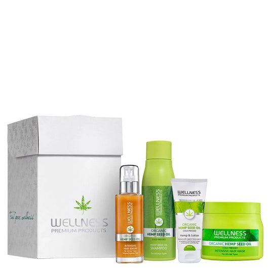 וולנס ערכת חוויה מסדרת GOLD לכל סוגי השיער (4 פריטים)