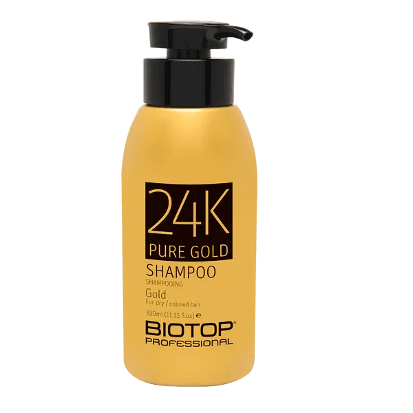 שמפו Gold לשיער יבש 330 מ״ל | Biotop – תמונת אריזת המוצר