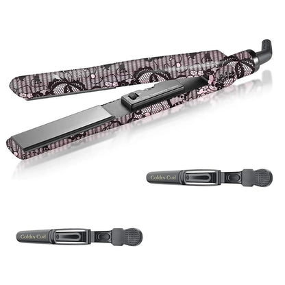 גולדן קארל לייס סטיילר  מחליק טיטניום בעיצוב תחרה - Golden Curl