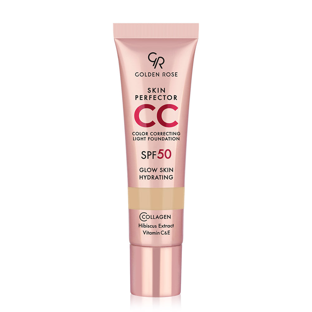 מייקאפ קליל Skin Perfector CC SPF 50 של Golden Rose - גוון 101 בז׳