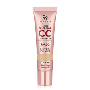 מייקאפ קליל Skin Perfector CC SPF 50 של Golden Rose - גוון 101 בז׳