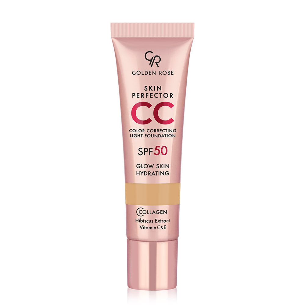 מייקאפ קליל Skin Perfector CC SPF 50 של Golden Rose - גוון 102 נייטרלי