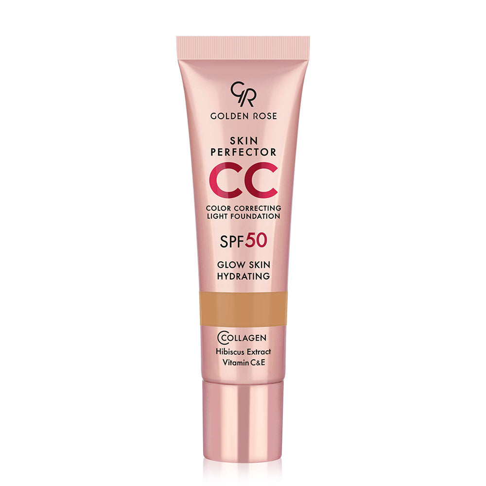 מייקאפ קליל Skin Perfector CC SPF 50 של Golden Rose - גוון 104 דבש חם