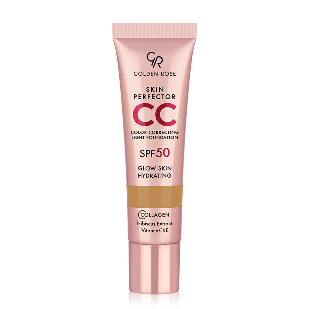 מייקאפ קליל Skin Perfector CC SPF 50 של Golden Rose - גוון 105 קרמל