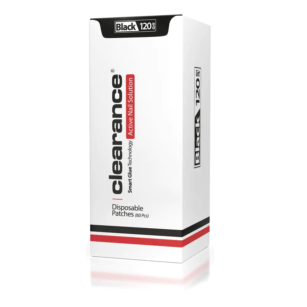 Распродажа одноразовых наклеек для педикюра, чёрные (зернистость 120) 