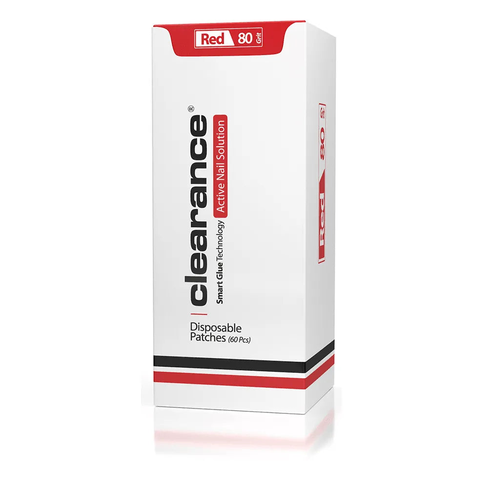 Распродажа одноразовых наклеек для педикюра, красная наклейка (зернистость 80) 