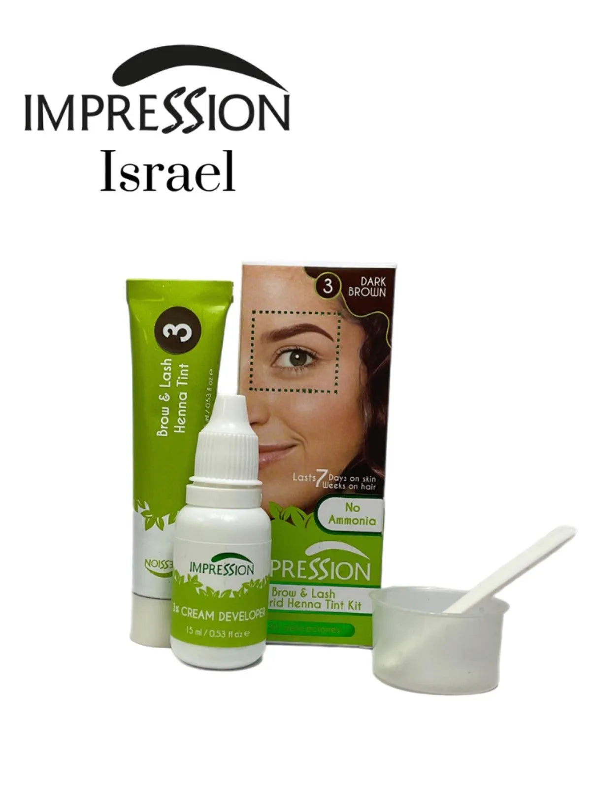 צבע חינה לגבות ללא אמוניה