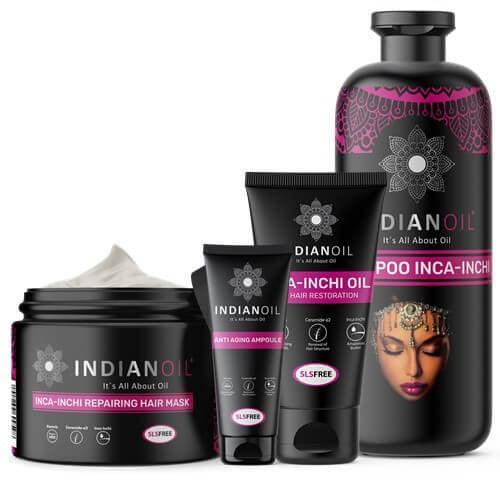 Indian Oil Kit- Deep Shampoo - Hair Mask - Hair Serum 500ml - Yofeely Cosmetics