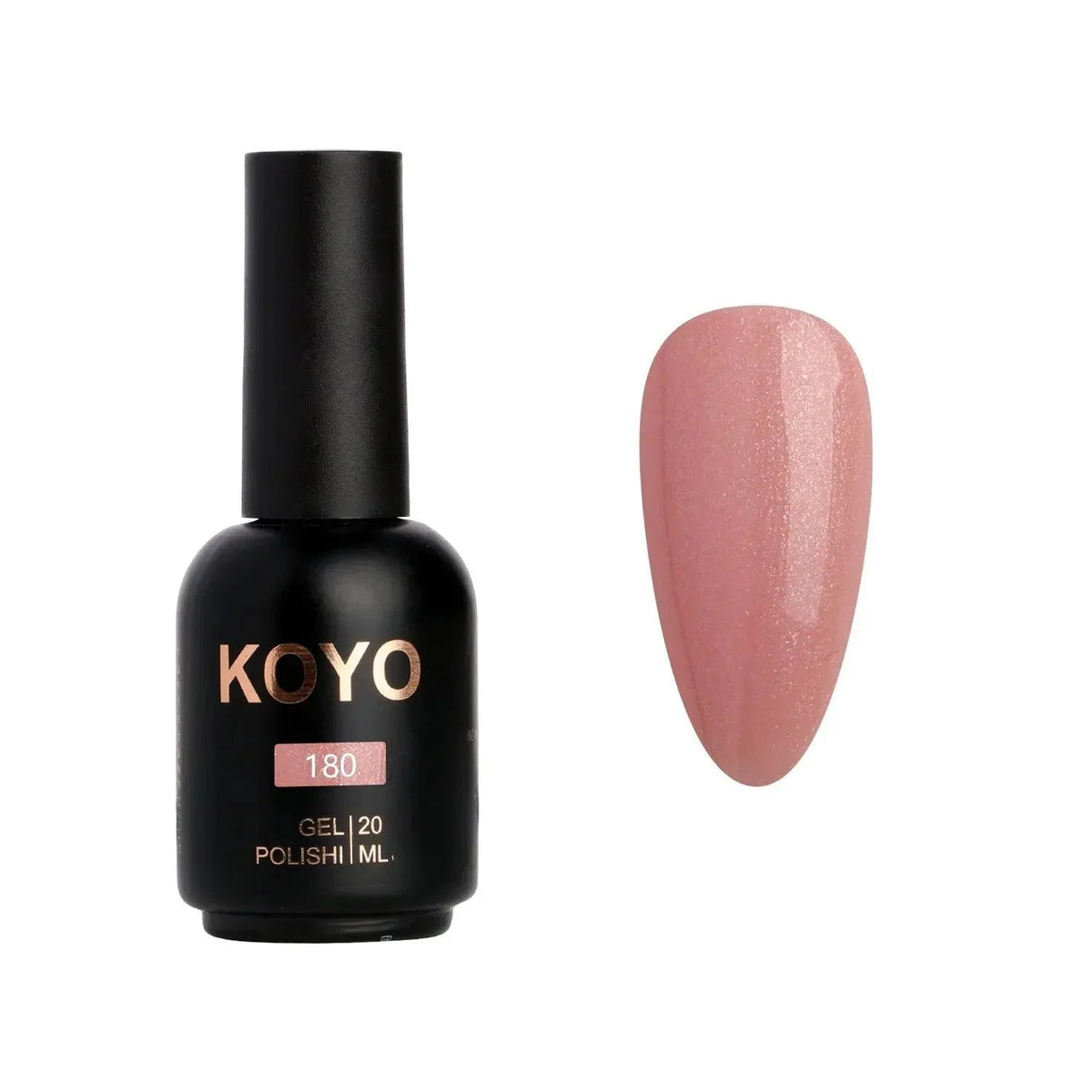 לק ג׳ל מקצועי גוון 180, 20 מ״ל | KOYO