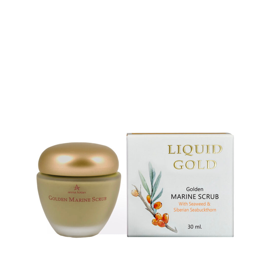 פילינג ימי מוזהב Liquid Gold ‏30 מ״ל | Anna Lotan – תמונת אריזת המוצר
