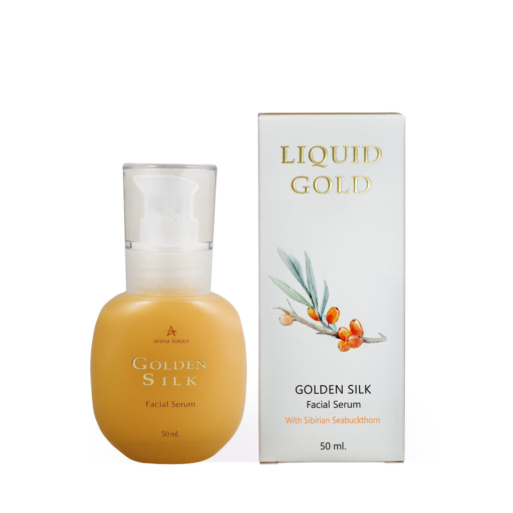 סרום Golden Silk מסדרת Liquid Gold 50 מ״ל | Anna Lotan – תמונת אריזת המוצר