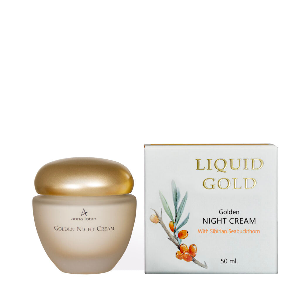 קרם לילה עשיר Liquid Gold ‏50 מ״ל | Anna Lotan – תמונת אריזת המוצר