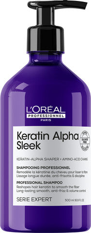 שמפו Keratin Alpha Sleek לשיער חלק 500 מ״ל | L'Oréal Professionnel